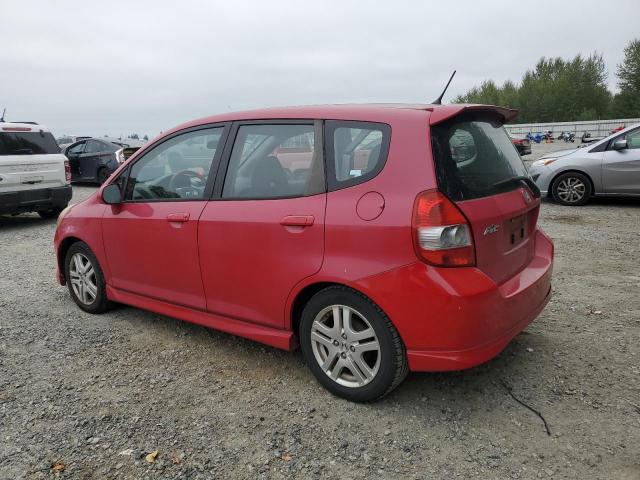 JHMGD38638S038592 - 2008 HONDA FIT SPORT RED photo 2