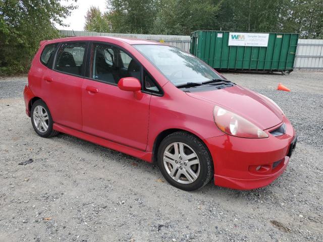 JHMGD38638S038592 - 2008 HONDA FIT SPORT RED photo 4