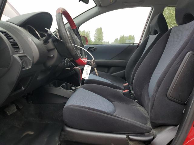 JHMGD38638S038592 - 2008 HONDA FIT SPORT RED photo 7