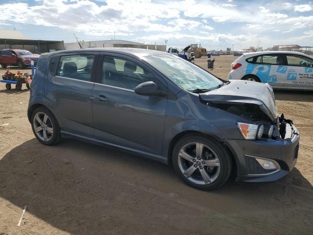 1G1JH6SB2D4240382 - 2013 CHEVROLET SONIC RS GRAY photo 4