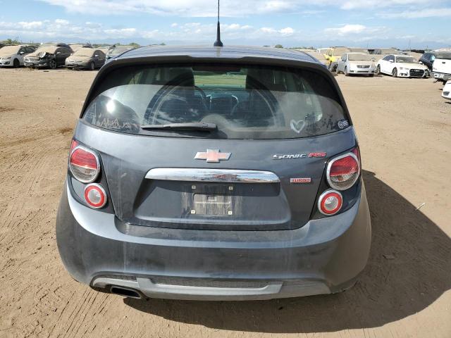 1G1JH6SB2D4240382 - 2013 CHEVROLET SONIC RS GRAY photo 6