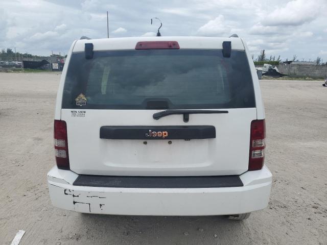 1C4PJLAK2CW104794 - 2012 JEEP LIBERTY SPORT WHITE photo 6