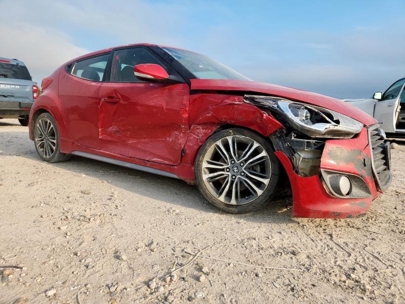 KMHTC6AE8GU273073 - 2016 HYUNDAI VELOSTER TURBO Qırmızı foto 4