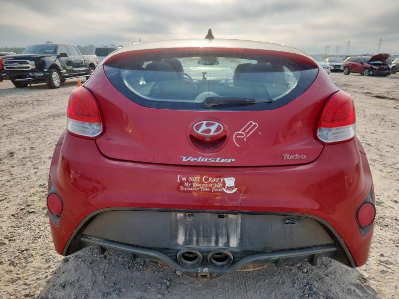 KMHTC6AE8GU273073 - 2016 HYUNDAI VELOSTER TURBO Qırmızı foto 6