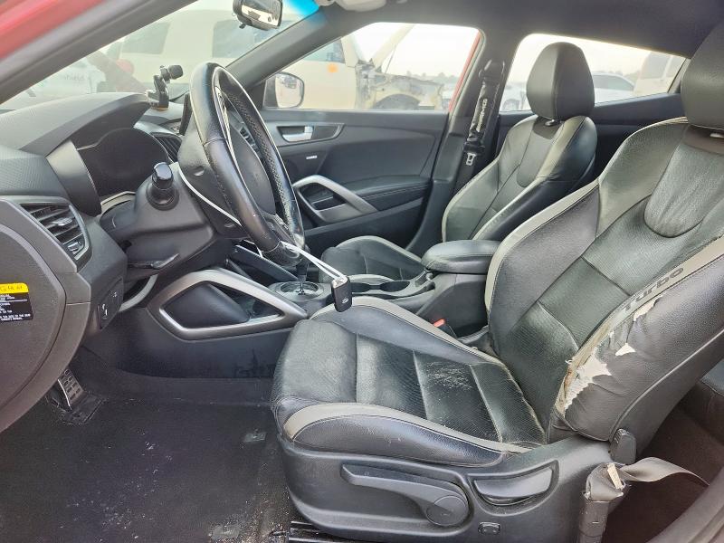 KMHTC6AE8GU273073 - 2016 HYUNDAI VELOSTER TURBO Qırmızı foto 7