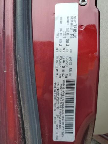 2C4RDGCG3JR326735 - 2018 DODGE GRAND CARAVAN SXT BURGUNDY photo 13