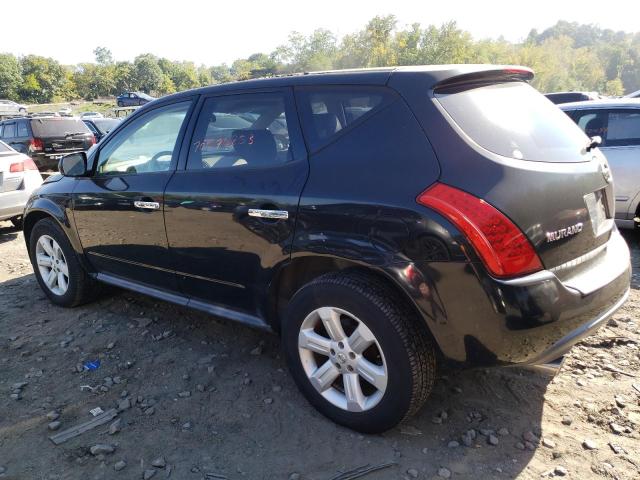 JN8AZ08W46W536558 - 2006 NISSAN MURANO SL BLACK photo 2