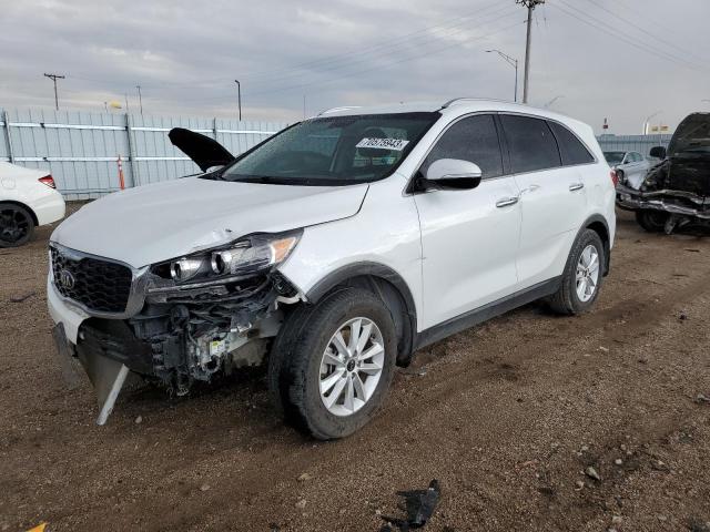 5XYPG4A39KG591095 - 2019 KIA SORENTO L WHITE photo 1