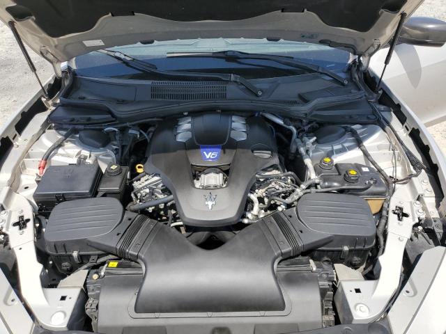 ZAM57RTA3E1089618 - 2014 MASERATI GHIBLI S Сріблястий фото 11