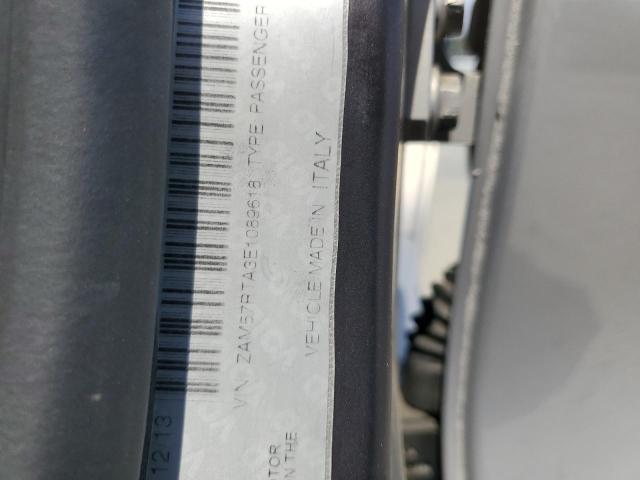 ZAM57RTA3E1089618 - 2014 MASERATI GHIBLI S Сріблястий фото 12