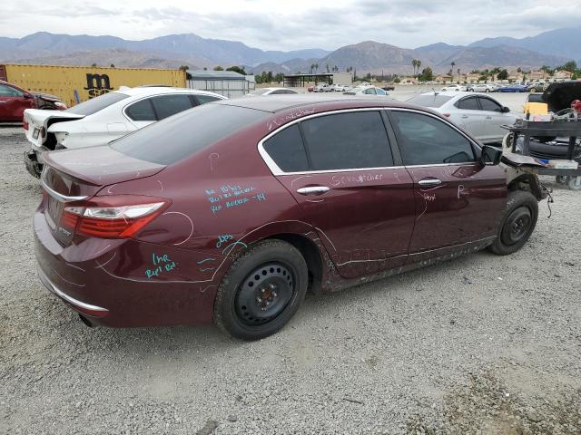 1HGCR2F58GA101682 - 2016 HONDA ACCORD SPORT Бордовый фото 3