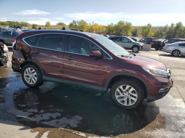 2HKRM4H76FH619136 - 2015 HONDA CR-V EXL BURGUNDY photo 4