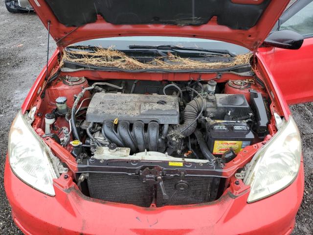 2T1KR32E03C022826 - 2003 TOYOTA COROLLA MA XR RED photo 11