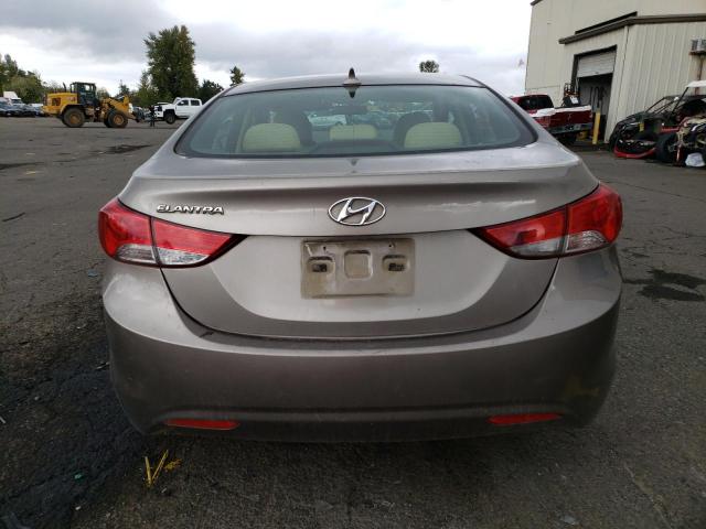 5NPDH4AE4DH247431 - 2013 HYUNDAI ELANTRA GLS BROWN photo 6