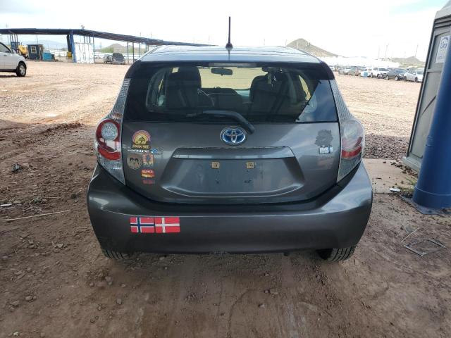 JTDKDTB32D1533764 - 2013 TOYOTA PRIUS C GRAY photo 6