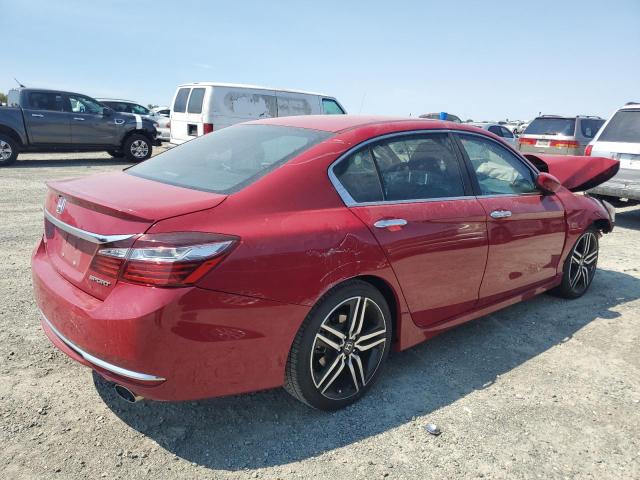 1HGCR2F51GA248202 - 2016 HONDA ACCORD SPORT RED photo 3
