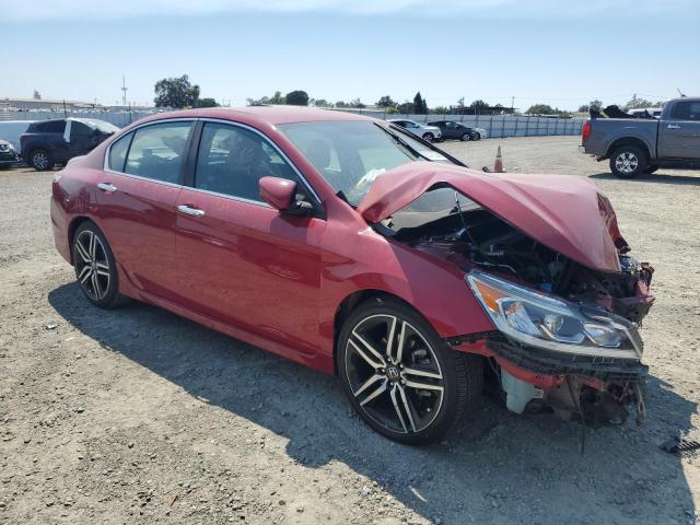 1HGCR2F51GA248202 - 2016 HONDA ACCORD SPORT RED photo 4