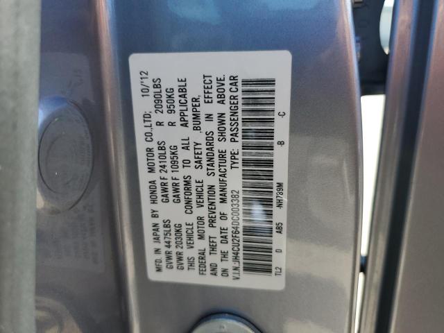 JH4CU2F64DC003382 - 2013 ACURA TSX TECH SILVER photo 12