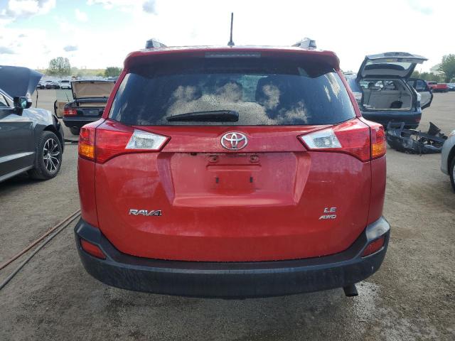 2T3BFREV5EW225629 - 2014 TOYOTA RAV4 LE RED photo 6