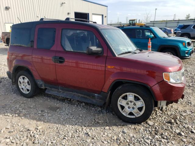 5J6YH1H3XAL004812 - 2010 HONDA ELEMENT LX MAROON photo 4