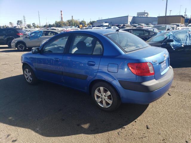 KNADE123986365539 - 2008 KIA RIO BASE BLUE photo 2