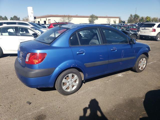 KNADE123986365539 - 2008 KIA RIO BASE BLUE photo 3