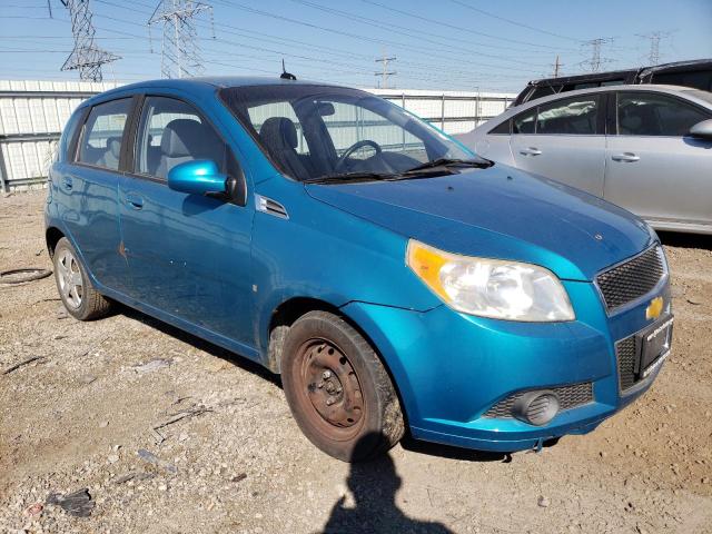 KL1TD66E39B323748 - 2009 CHEVROLET AVEO LS BLUE photo 4