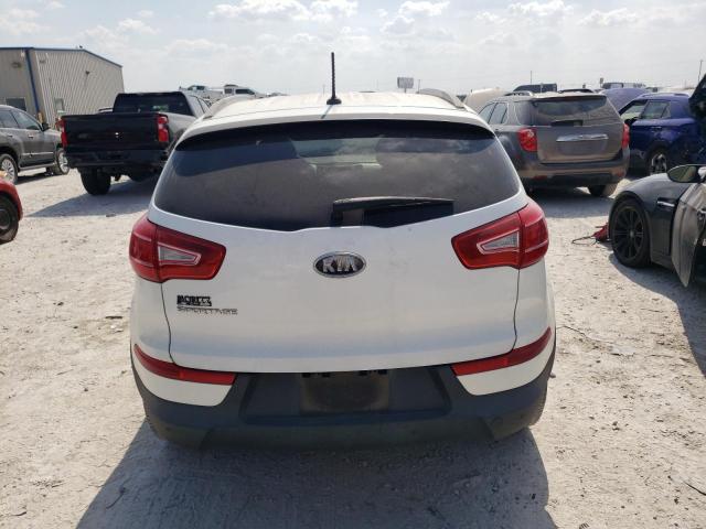 KNDPB3A26C7313060 - 2012 KIA SPORTAGE BASE WHITE photo 6