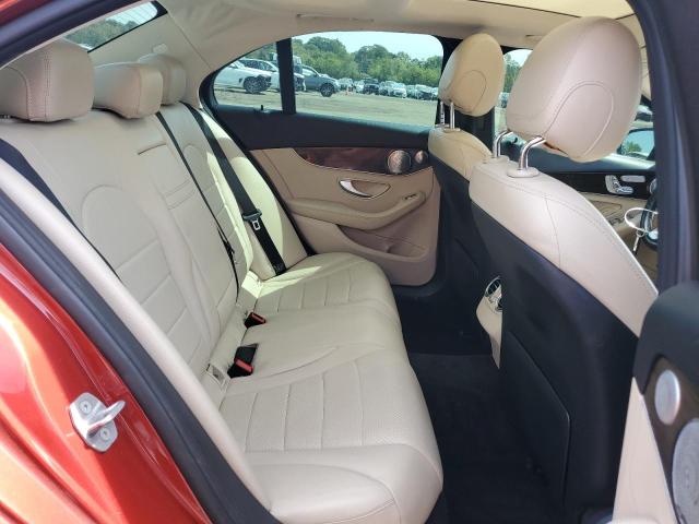 55SWF4KB1HU209421 - 2017 MERCEDES-BENZ C 300 4MATIC RED photo 10