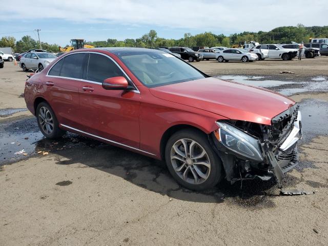 55SWF4KB1HU209421 - 2017 MERCEDES-BENZ C 300 4MATIC RED photo 4