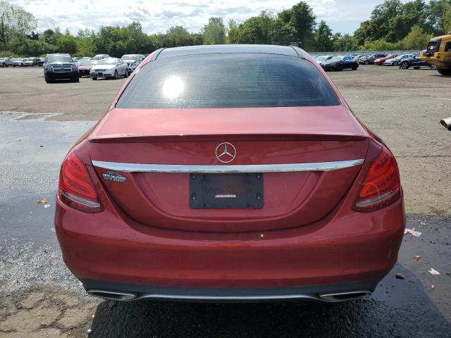 55SWF4KB1HU209421 - 2017 MERCEDES-BENZ C 300 4MATIC RED photo 6