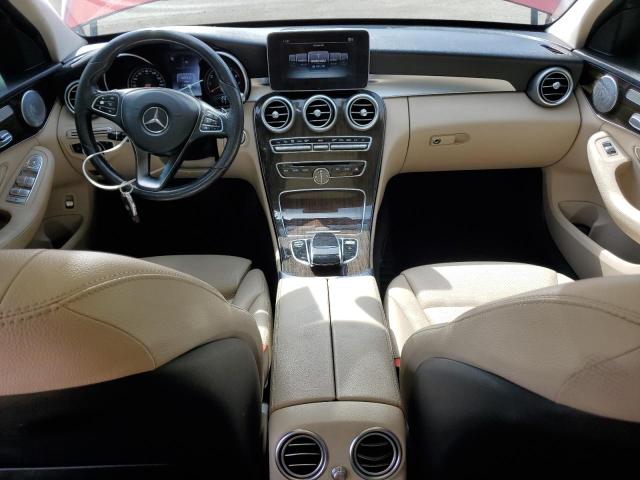 55SWF4KB1HU209421 - 2017 MERCEDES-BENZ C 300 4MATIC RED photo 8