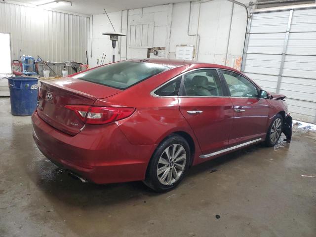 5NPE34AF8FH042757 - 2015 HYUNDAI SONATA SPORT BURGUNDY photo 3