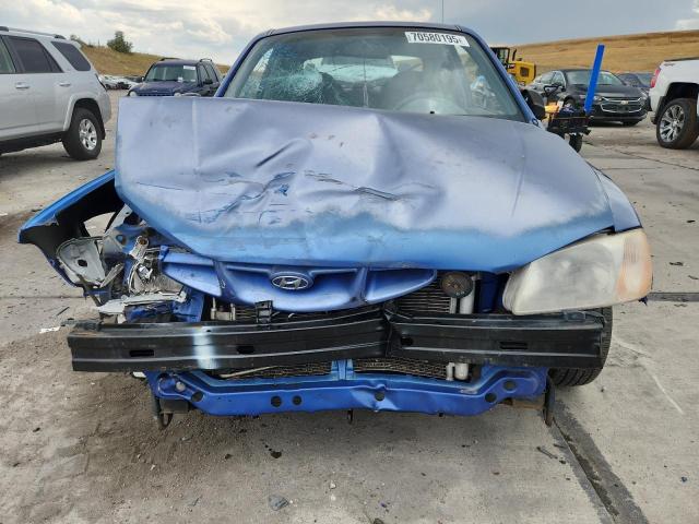 KMHCG35C22U161535 - 2002 HYUNDAI ACCENT GS BLUE photo 5