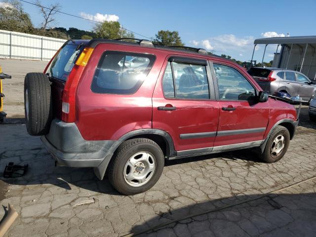 JHLRD78412C011119 - 2002 HONDA CR-V LX MAROON photo 3