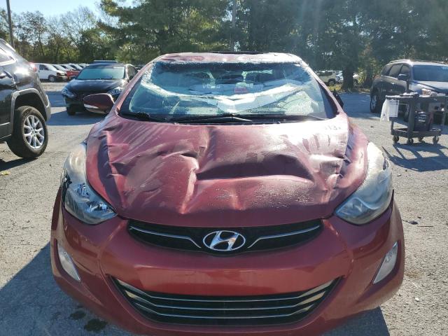 KMHDH4AE8CU493317 - 2012 HYUNDAI ELANTRA GLS RED photo 5