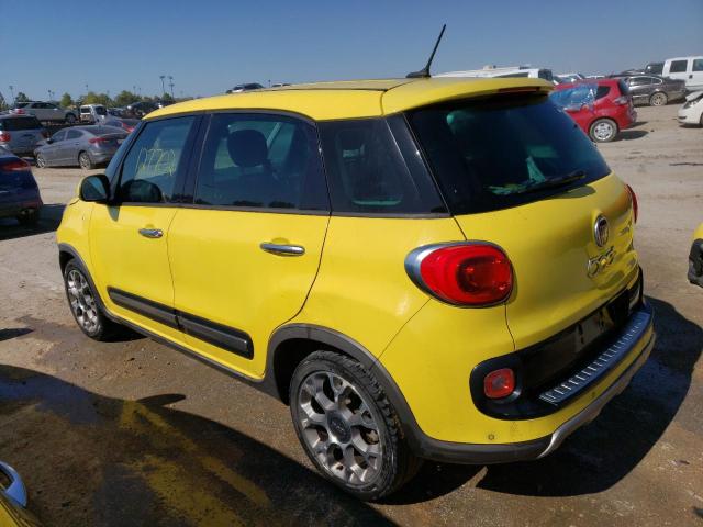 ZFBCFADH7EZ015182 - 2014 FIAT 500L TREKKING YELLOW photo 2