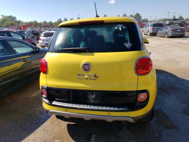 ZFBCFADH7EZ015182 - 2014 FIAT 500L TREKKING YELLOW photo 6