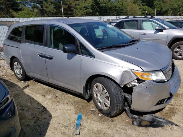 5FNRL5H25CB135076 - 2012 HONDA ODYSSEY LX SILVER photo 4