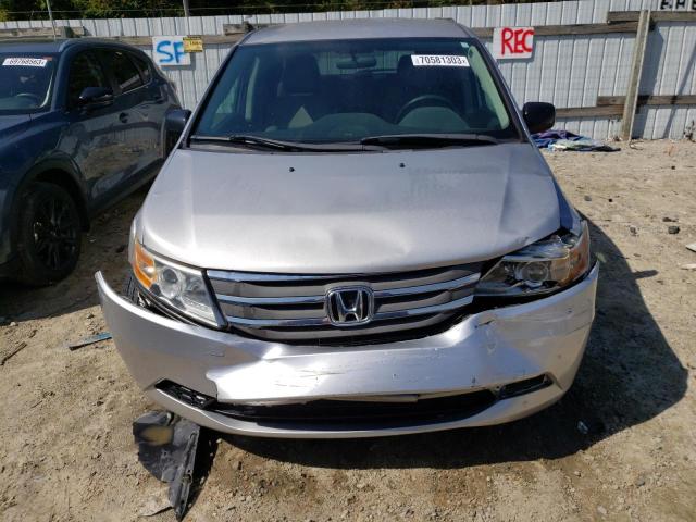 5FNRL5H25CB135076 - 2012 HONDA ODYSSEY LX SILVER photo 5