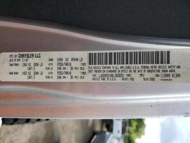 1J4GA59188L565833 - 2008 JEEP WRANGLER UNLIMITED SAHARA SILVER photo 13