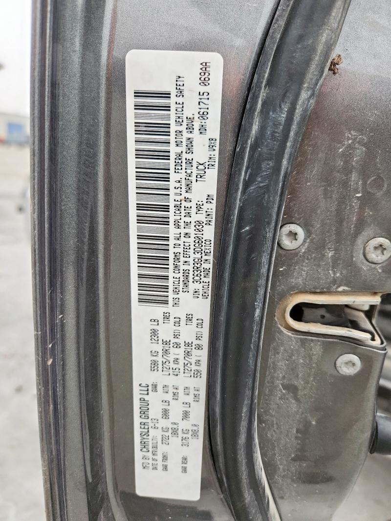 3C63R3GL3DG601030 - 2013 RAM 3500 ST Gris foto 12