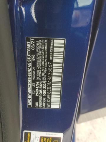 W1KWF8EB3MR635867 - 2021 MERCEDES-BENZ C 300 4MATIC BLUE photo 12