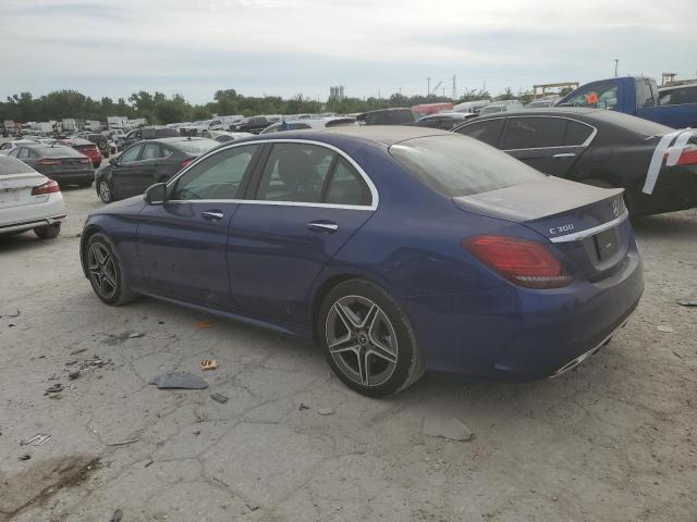 W1KWF8EB3MR635867 - 2021 MERCEDES-BENZ C 300 4MATIC BLUE photo 2