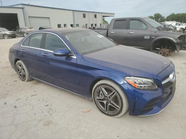 W1KWF8EB3MR635867 - 2021 MERCEDES-BENZ C 300 4MATIC BLUE photo 4