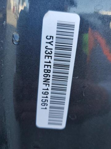 5YJ3E1EB6NF191561 - 2022 TESLA MODEL 3 GRAY photo 12