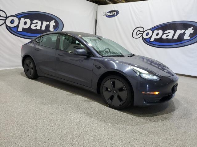5YJ3E1EB6NF191561 - 2022 TESLA MODEL 3 GRAY photo 4