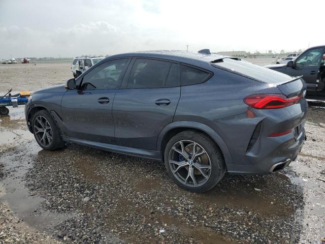 5UXCY8C09M9E38096 - 2021 BMW X6 M50I BLACK photo 2