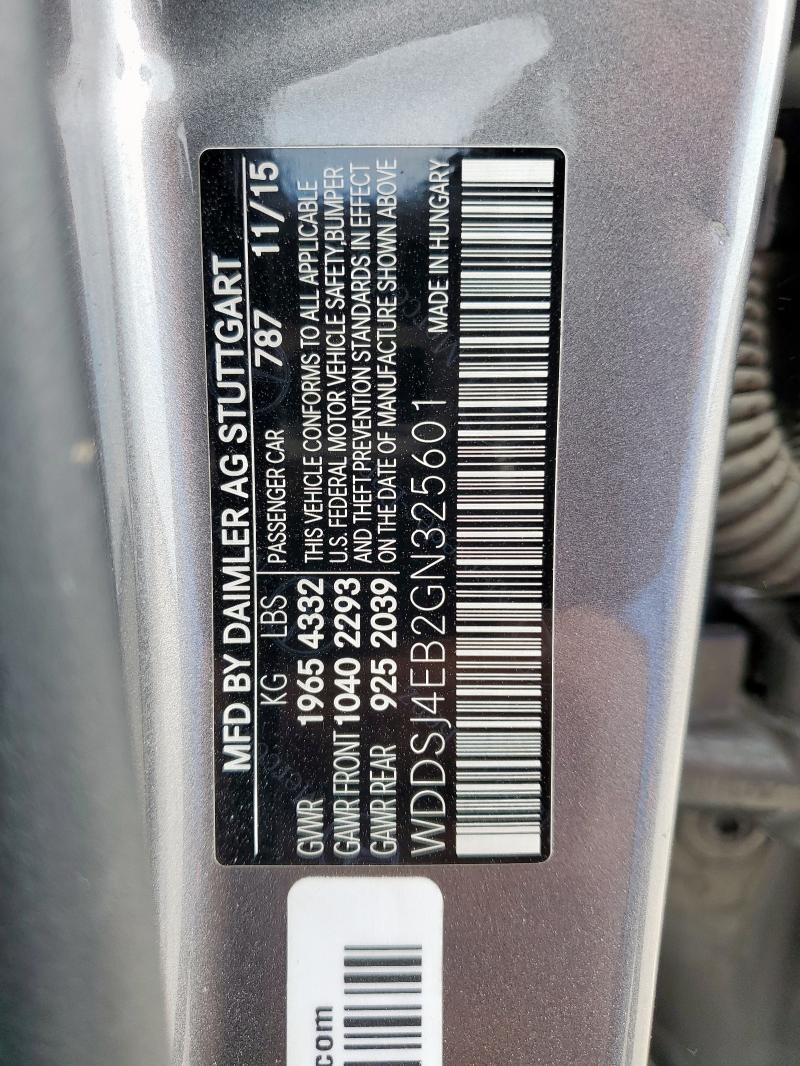 WDDSJ4EB2GN325601 - 2016 MERCEDES-BENZ CLA 250 GRAY photo 13