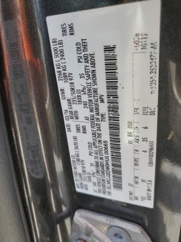 5LMCJ2D90HUL00665 - 2017 LINCOLN MKC SELECT Сұр фото 13